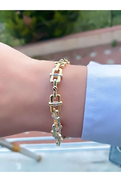 ECEMSEL سوار من الفولاذ المرصع بالأحجار