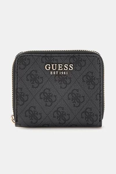 Guess Laurel Slg Small Zip γύρω από γυναικείο πορτοφόλι ανθρακί Swsg8500137-clo