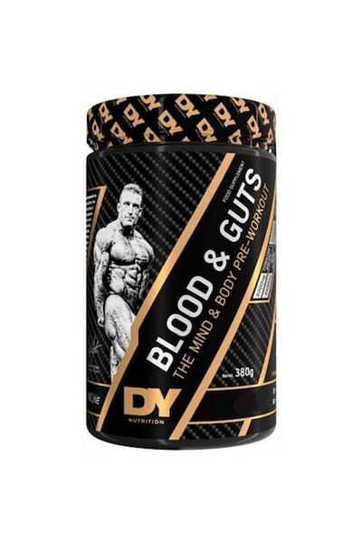 DORIAN YATES Blood and Guts PreWorkout 380g, muscle pump supplement, pears and kiwi flavor
