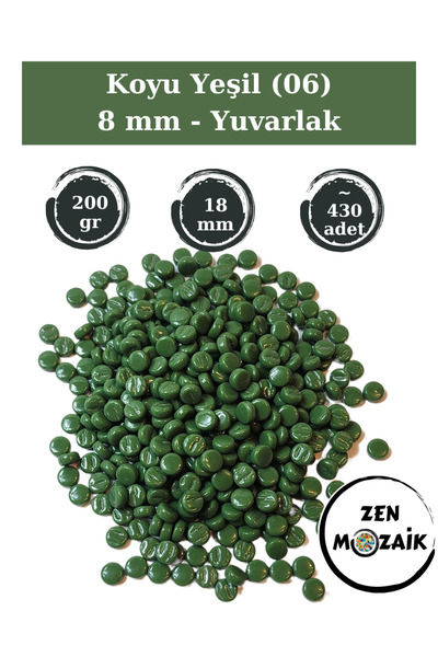 Zen Mozaik Mozaic rotund din sticlă perlat pentru lucrările tale de mozaic ar...