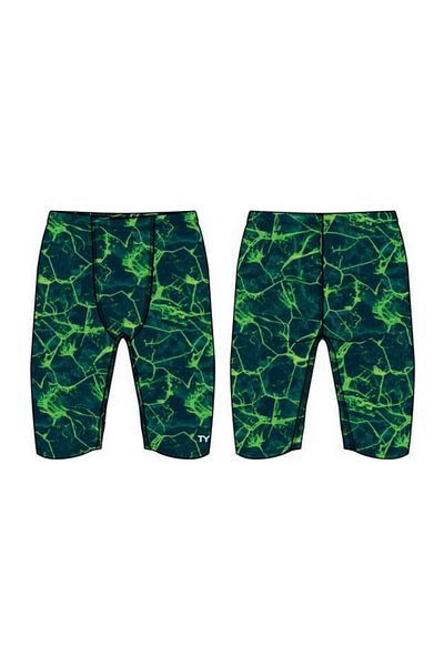 TYR Durafast Elite. ®   Boys' Swimsuit - Synapse (Green)
