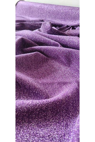 River Fabrics Lycra Glitter Knitted Fabric Purple