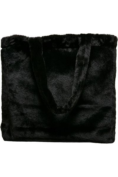 Urban Classics Unisex Fake Fur Tote Bag