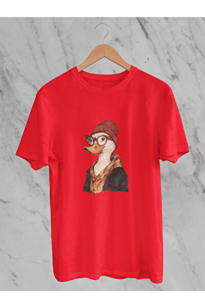 MG Duck Printed Unisex Circle Neck Cotton Oversize Short Sleeve T-Shirt