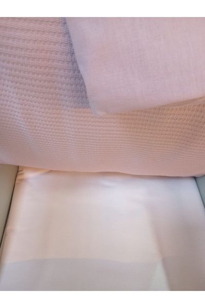 Özdilek Single 100% Cotton Pique Set Rose-Powder