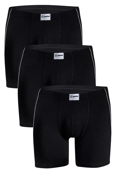 Fanilam Star Modal Lycra Men's Boxer 3-Piece - Breathable Piping Flexible Fabric