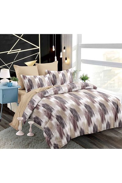 CHIRASO CHIRASO Finet Bedding Set, 6 Pieces, 2 Persons, Fitted Sheet 180x200, Duvet Cover 200x230, 4 Pillowcases