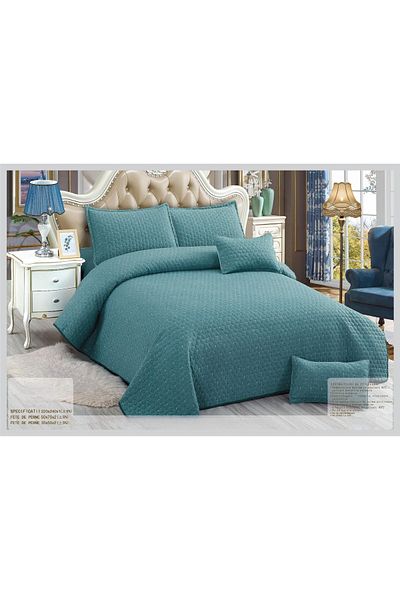 CHIRASO CHIRASO Duvet Cover Set, 5 Pieces, Cotton, 220x240 cm, 4 Pillowcases, green