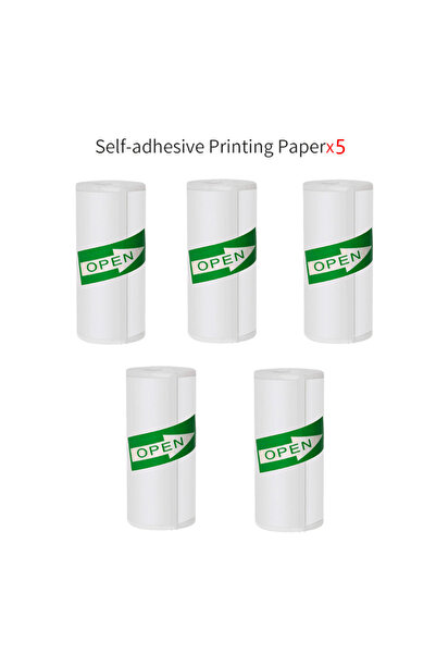 Choice1 ورق حراري محمول صغير من Style D عالي الدقة 57 × 25 مم، لفة ورق ذاتية اللصق عالمية، ملصق