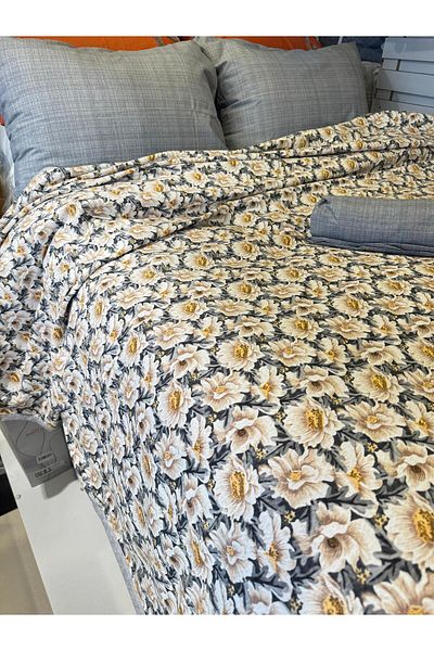 ŞENER HOME Daisy Patterned Sheet Elastic Single Pique Set