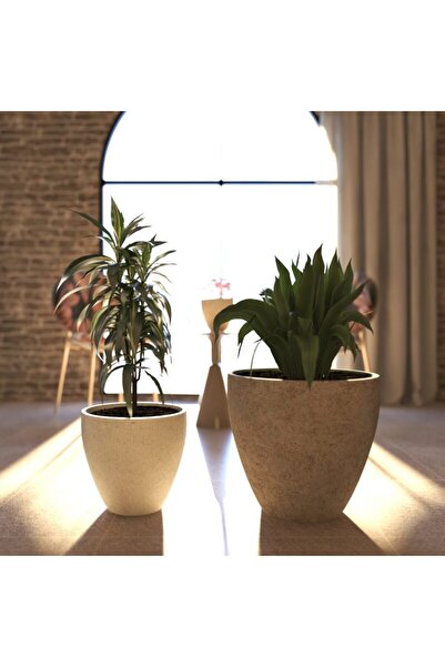 Genel Markalar Hafif Beton Saksı Papatya 65LT