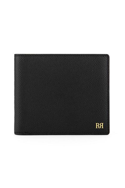 Riblor Serafino 8 Card Italian Leather Wallet For Men Black