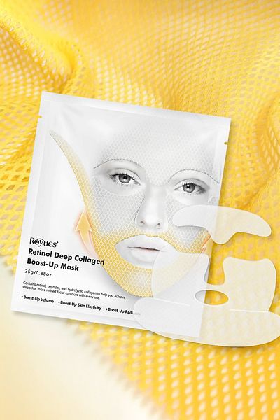 Royues Koec Double Chin Tightening, Retinol Collagen Lifting Effect Face Mask, 25g 1 Piece