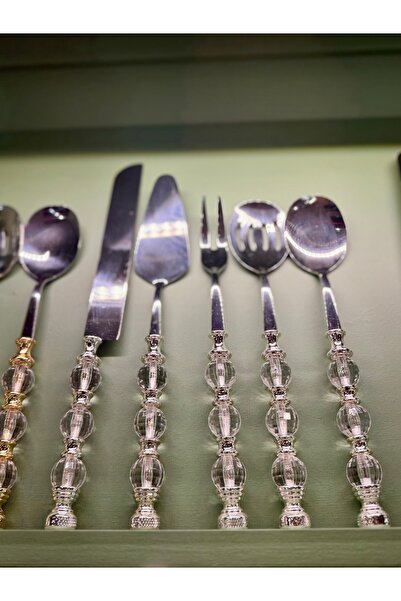 hediye Esterhomedecor 5-Piece Bead Model Serving Spoon Set