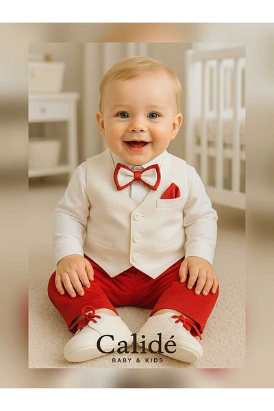 Calide Baby Baby Boy Mevlüt Set with Tie-Bow Tie / Mevlütlük Set