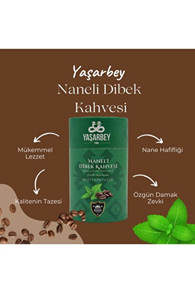 Yaşarbey Mardin Special Naneli Dibek Kahvesi 400 gr (HEDİYELİK KUTU)