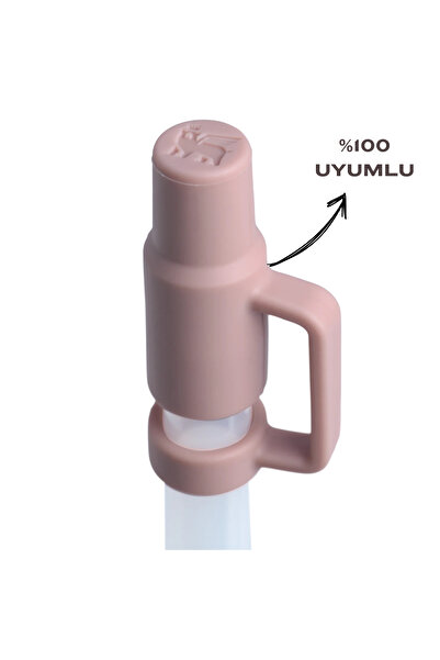 Stanley Quencher Orijinal 1,18 Litre (40 oz) Termos ile Uyumlu Koruma Seti (Taban Kılıfı + Pipet Kapağı)