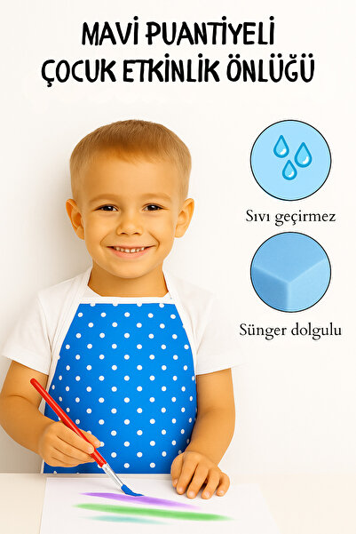 Morlay 10 Adet Karışık Çocuk Önlüğü – Kreş Anaokulu Etkinlik Boyama Önlüğü Sıvı Geçirmez Süngerli 2-8 Yaş