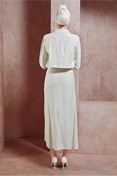 Alvina 44505 Model Gather Detailed Skirt Set