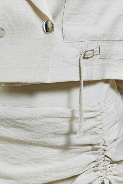 Alvina 44505 Model Gather Detailed Skirt Set