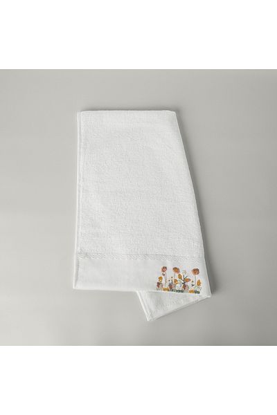 Linens White Tindhra Bamboo Face Towel 50X85 cm