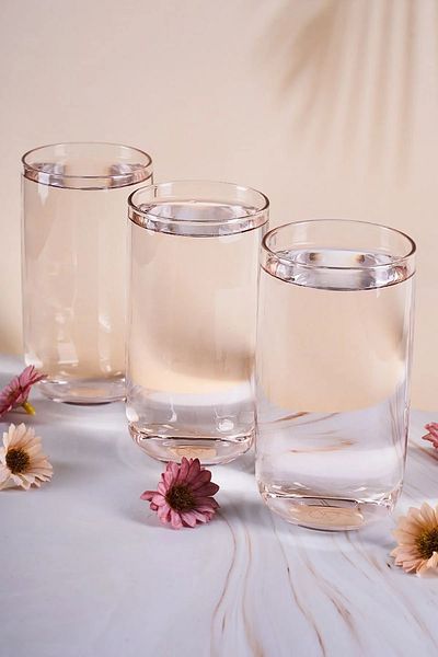 Paşabahçe 420805 6-Piece Pink Soft Drink Glass 365Cc