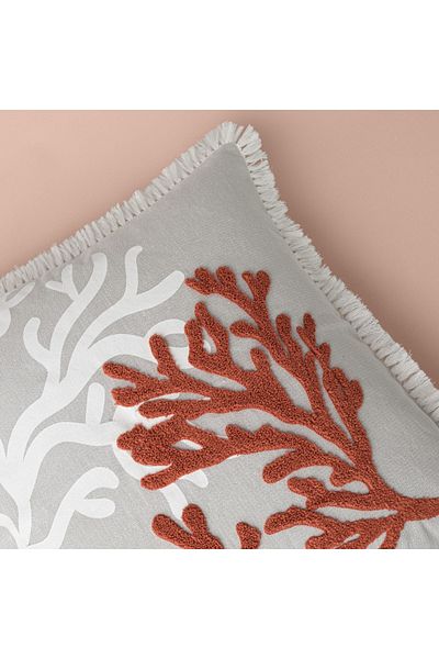 Linens Coral Throw Pillow Cover 45X45 cm