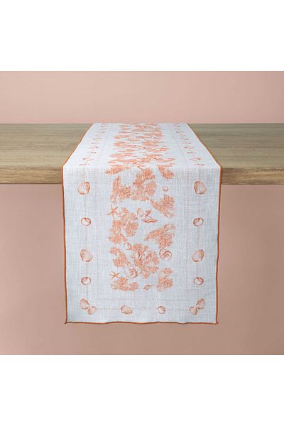 Linens Coral 50X170 cm Runner Gray Tile