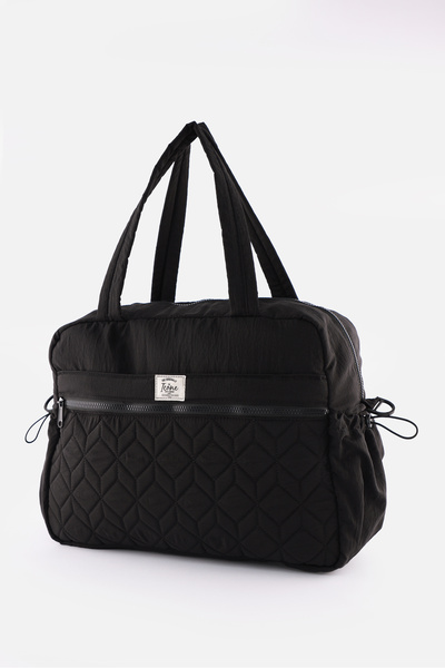 ICONE BAG Sports Bag with Multiple Pockets, Water Bottle & Bottle Compartment, Quilted Detail, Can Be Attached to a Suitcase