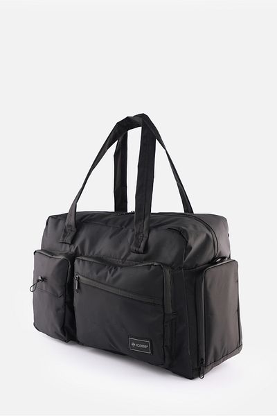 ICONE BAG Large Size Travel Bag - Adjustable with Shoe Compartment, Suitcase Attachment, and Water Repellent Multi-Pockets