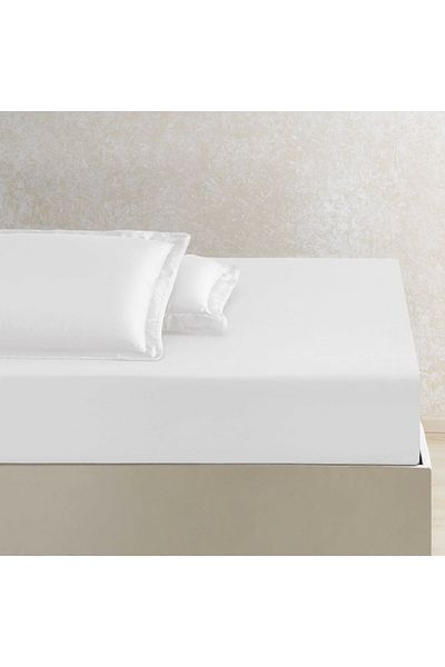 Linens Tencel ™   Lyocell Double Bed Sheet White