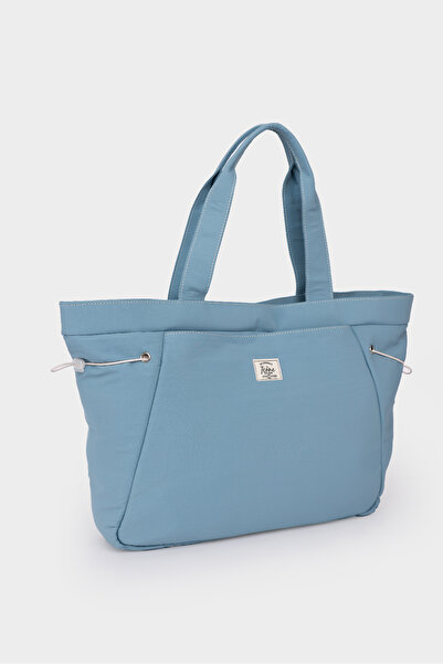 ICONE BAG Geantă de damă din țesătură subțire de parașută, cu părți elastice și buzunar mare în față.