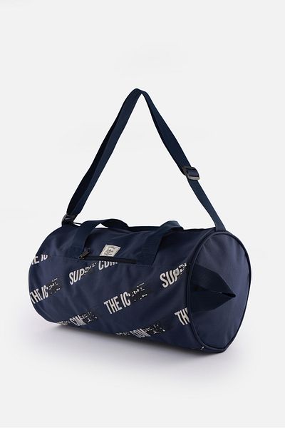ICONE BAG Geantă sport unisex - model cilindru, imprimată, buzunar, mâner și curea reglabilă