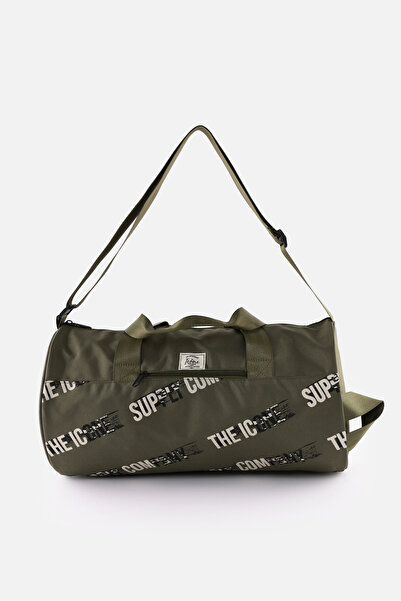 ICONE BAG Unisex Sports Bag - Cylinder Model, Printed, with Pocket, Handle and Adjustable Strap