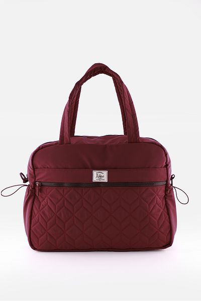ICONE BAG Sports Bag with Multiple Pockets, Water Bottle & Bottle Compartment, Quilted Detail, Can Be Attached to a Suitcase