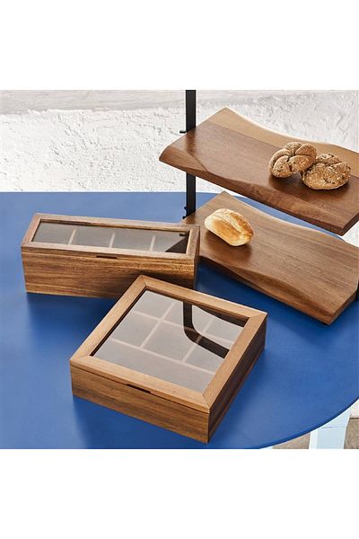 Linens Accacia Acacia 20.5X20.5X6.5 cm Organizer Box