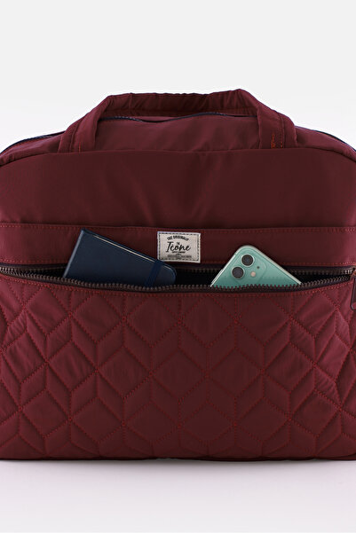 ICONE BAG Sports Bag with Multiple Pockets, Water Bottle & Bottle Compartment, Quilted Detail, Can Be Attached to a Suitcase