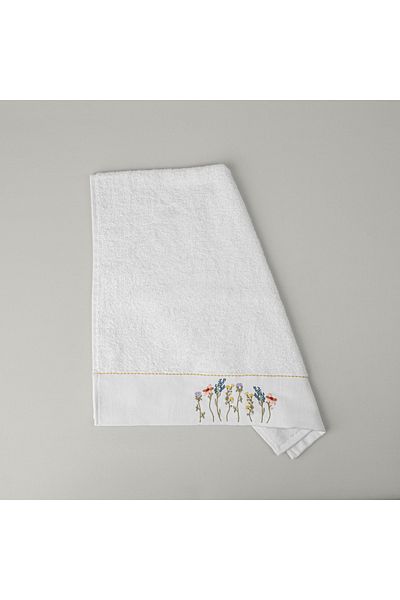 Linens White Wister Bamboo Face Towel 50X85 cm