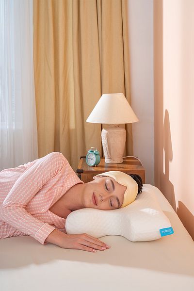 Softlife Orthopedic Visco Pillow Apnea Pillow with Neck Support 55X40X12/10 cm
