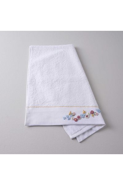 Linens Ella Bamboo 50X85 cm Face Towel White