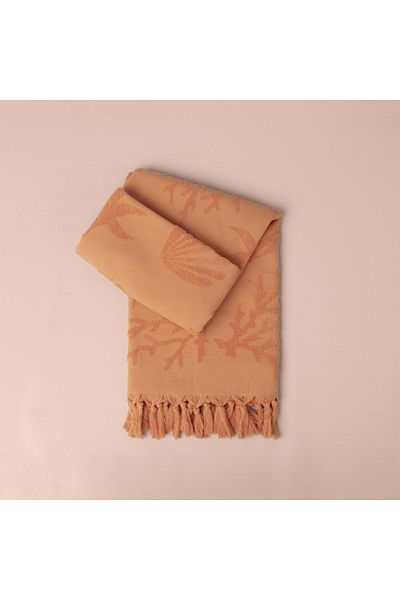 Linens Coral 90X170 cm Beach Towel Salmon