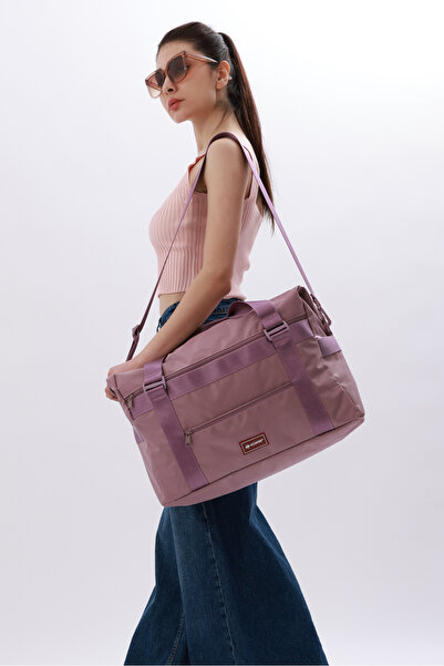 ICONE BAG Büyük Boy Seyahat Çantası Valiz Sapına Takılabilir Çok Cepli Uzun Askılı, Laptop Bölmeli Su Geçirmez