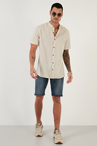 Buratti Ανδρικό πουκάμισο 100% βαμβακερό γιακά κοντό μανίκι Cf21s113899