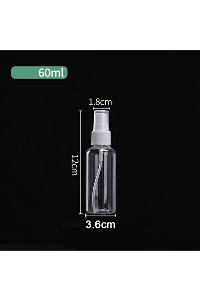 Choice زجاجة رذاذ بلاستيكية شفافة فارغة سعة 60 مل، زجاجة عطر محمولة قابلة لإع...