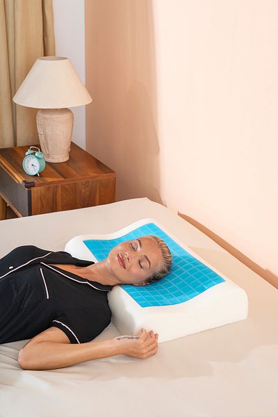 Softlife Visco High Orthopedic Neck Supported Cooling Gel Pillow 60X40X14/12Cm