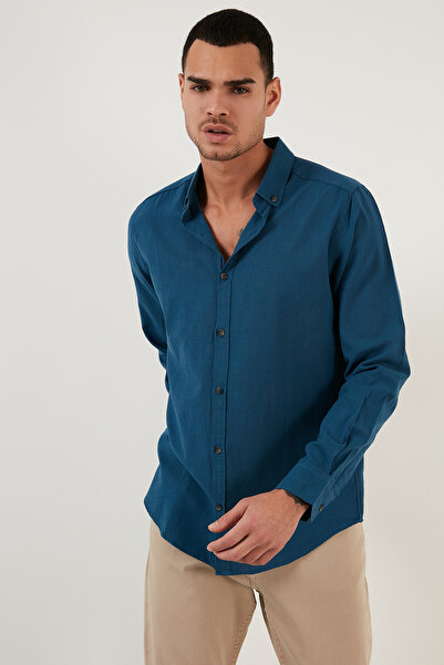 Buratti Бавовняна сорочка регулярного крою на ґудзиках з коміром чоловіча SHIRTS CF20S111871