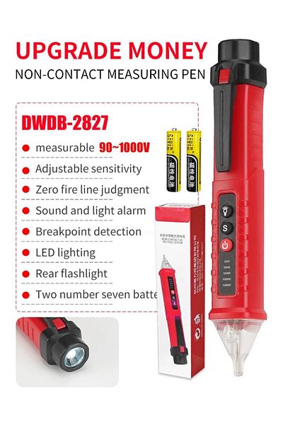 Choice Red Electric Pen High-precision Induced Electric Tester Pen Electroprobe Screwdriver Probe Light Vol