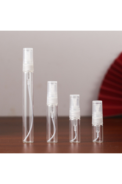 Choice20 زجاجة عطر زجاجية محمولة قابلة لإعادة التعبئة، سعة 10 مل، 50 قطعة شفا...