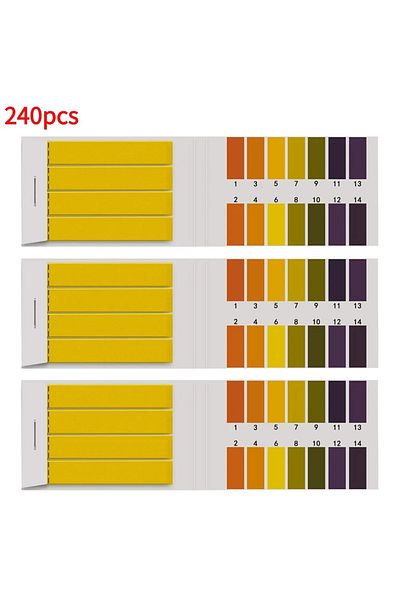 Choice 240 قطعة 80-800 قطعة ورق عباد الشمس الاحترافي 1-14 شرائط اختبار مؤشر مقياس الحموضة لمستحضرات التجميل المائية