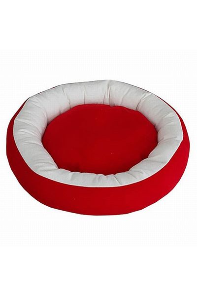 Bedspet Simit Cat And Small Breed Dog Bed Red White